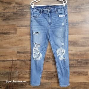 American Eagle Jeans Size 14 R Super Hi Rise Jegging Next Level Stretch